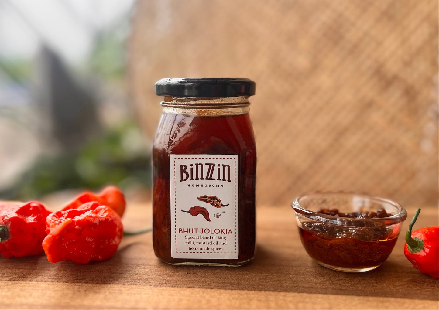 Binzzin Bhut Jolokia King Chilli Ghost Pepper Naga Mircha 
